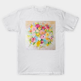 Bouquet in pastel colors T-Shirt